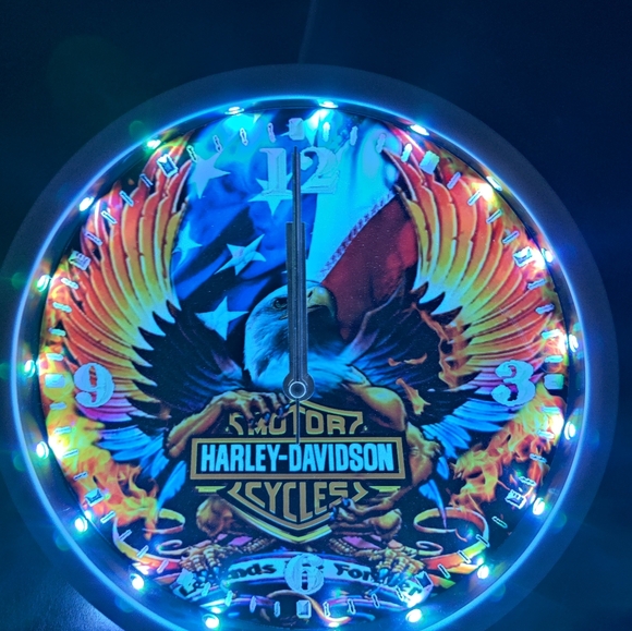 Harley Davidson RGB led clock - Picture 7 of 8